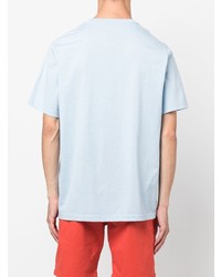 T-shirt à col rond imprimé bleu clair PS Paul Smith