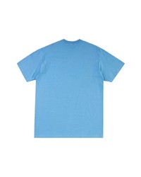 T-shirt à col rond imprimé bleu clair Supreme