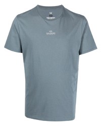 T-shirt à col rond imprimé bleu clair Parajumpers