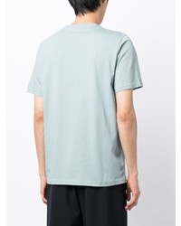 T-shirt à col rond imprimé bleu clair PS Paul Smith