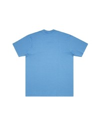 T-shirt à col rond imprimé bleu clair Supreme