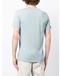 T-shirt à col rond imprimé bleu clair PS Paul Smith