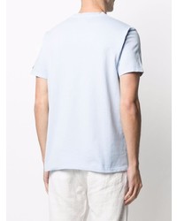 T-shirt à col rond imprimé bleu clair MC2 Saint Barth