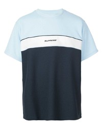 T-shirt à col rond imprimé bleu clair Supreme