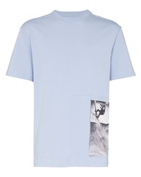 T-shirt à col rond imprimé bleu clair Tony Hawk Signature Line