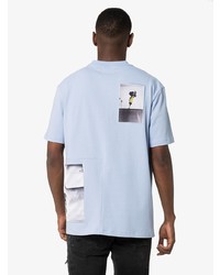 T-shirt à col rond imprimé bleu clair Tony Hawk Signature Line