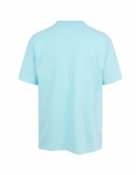 T-shirt à col rond imprimé bleu clair Supreme