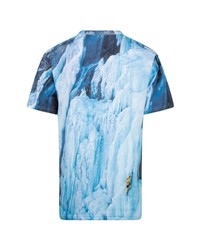 T-shirt à col rond imprimé bleu clair Supreme