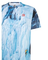 T-shirt à col rond imprimé bleu clair Supreme