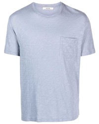 T-shirt à col rond imprimé bleu clair Zadig & Voltaire