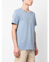 T-shirt à col rond imprimé bleu clair Zadig & Voltaire