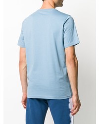 T-shirt à col rond imprimé bleu clair PS Paul Smith