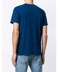 T-shirt à col rond imprimé bleu marine et blanc Levi's