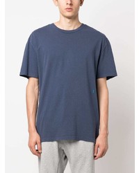 T-shirt à col rond imprimé bleu marine Ksubi
