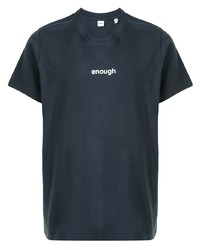 T-shirt à col rond imprimé bleu marine Aspesi