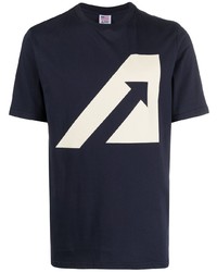 T-shirt à col rond imprimé bleu marine AUTRY