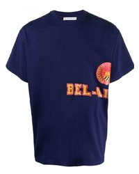 T-shirt à col rond imprimé bleu marine BEL-AIR ATHLETICS