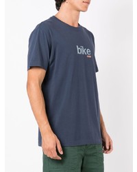 T-shirt à col rond imprimé bleu marine OSKLEN