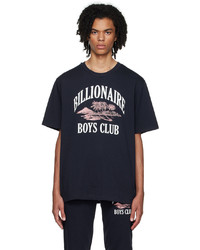 T-shirt à col rond imprimé bleu marine Billionaire Boys Club
