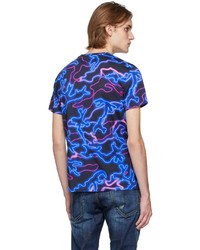T-shirt à col rond imprimé bleu marine Valentino