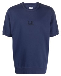 T-shirt à col rond imprimé bleu marine C.P. Company