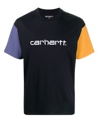 T-shirt à col rond imprimé bleu marine Carhartt WIP