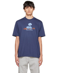 T-shirt à col rond imprimé bleu marine CARHARTT WORK IN PROGRESS