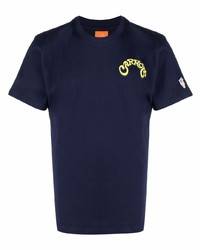 T-shirt à col rond imprimé bleu marine Carrots
