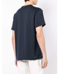 T-shirt à col rond imprimé bleu marine New Era Cap