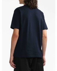 T-shirt à col rond imprimé bleu marine Comme des Garcons Homme