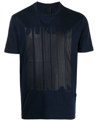 T-shirt à col rond imprimé bleu marine D'urban