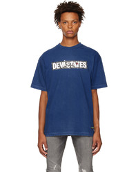 T-shirt à col rond imprimé bleu marine DEVÁ STATES