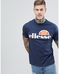 T-shirt à col rond imprimé bleu marine Ellesse