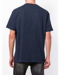 T-shirt à col rond imprimé bleu marine Tommy Hilfiger