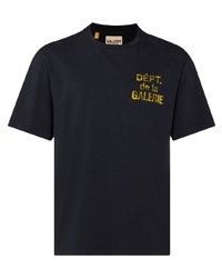 T-shirt à col rond imprimé bleu marine GALLERY DEPT.