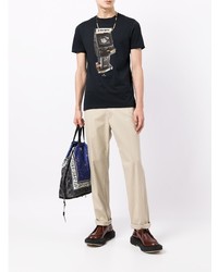 T-shirt à col rond imprimé bleu marine PS Paul Smith