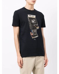 T-shirt à col rond imprimé bleu marine PS Paul Smith