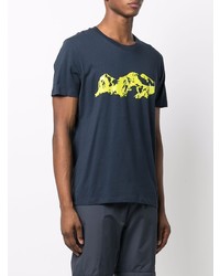 T-shirt à col rond imprimé bleu marine Colmar