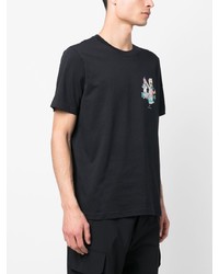 T-shirt à col rond imprimé bleu marine PS Paul Smith