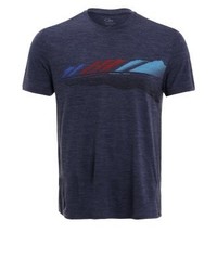 T-shirt à col rond imprimé bleu marine Icebreaker