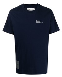 T-shirt à col rond imprimé bleu marine Izzue