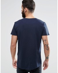 T-shirt à col rond imprimé bleu marine Jack and Jones