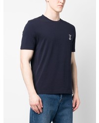 T-shirt à col rond imprimé bleu marine Jacob Cohen