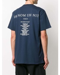 T-shirt à col rond imprimé bleu marine Ih Nom Uh Nit