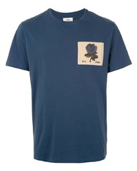 T-shirt à col rond imprimé bleu marine Kent & Curwen