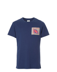 T-shirt à col rond imprimé bleu marine Kent & Curwen
