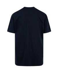 T-shirt à col rond imprimé bleu marine Supreme