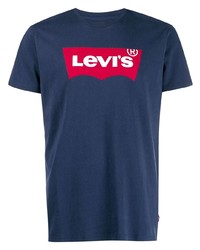 T-shirt à col rond imprimé bleu marine Levi's
