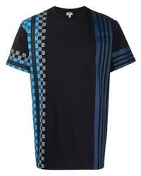 T-shirt à col rond imprimé bleu marine Loewe