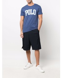 T-shirt à col rond imprimé bleu marine Polo Ralph Lauren